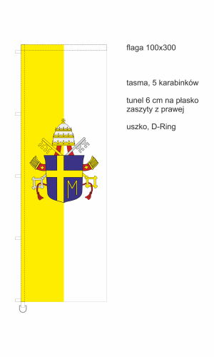 flaga_100x300_RP_Jan Paweł II.png