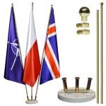Stojak biały marmur PRESTIGE potrójny